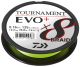 DAIWA Tournament x8 Braid EVO+, chartreuse, Angelschnur geflochten _12761-008-00