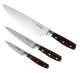 MESSERMEISTER AVANTA Pakkawood, brown-silver, 3-piece starter set, MM-L8000-3S