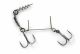 MOLIX Soft Bait Stinger, Tandem Treble Hook, MSBS-T1