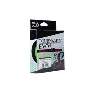 DAIWA TOURNAMENT X8 BRAID EVO+ SUPERSLIM UL, 135m, 0,4mm, 5.4kg / 11,9lbs, chartreuse, Braided Fishing Line, 12125-004