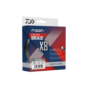 DAIWA N‘ZON X8 BRAID, 300m, 0,12mm, 8.5kg / 18,74lbs, grey, Braided cord, 12410-312