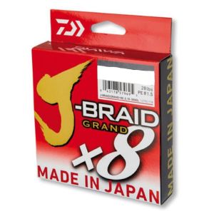 DAIWA J-Braid Grand 8-Braid, 1350m, helles-grau, geflochtene Angelschnur _12793-2