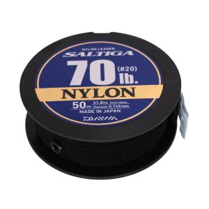 DAIWA SALTIGA NYLON LEADER, 50m, 0,74mm, 31.8kg / 70,11lbs, transparent, Leader Fishing Line, 12957-574