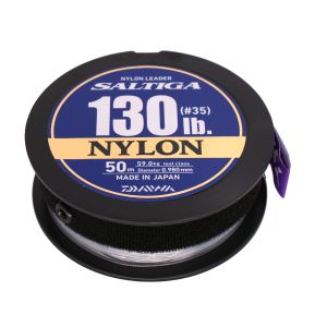 DAIWA SALTIGA NYLON LEADER, 50m, 0,98mm, 59kg / 130,07lbs, transparent, Leader Fishing Line, 12957-598