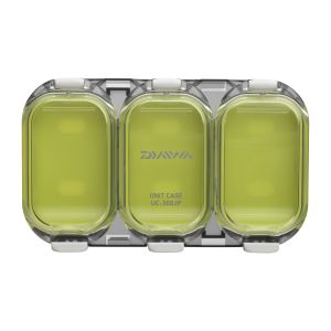 DAIWA SMALL PARTS BOX WATERPROOF, 3 compartments, 11x6,5x1,3cm, green, 14413-300