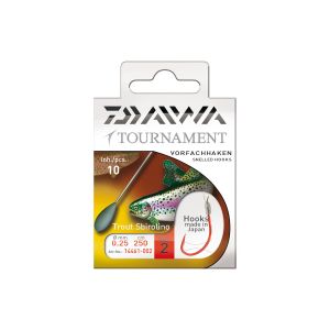 DAIWA Tournament Leader Hook, Sbirolino Hook, 250cm, red, 14461-002