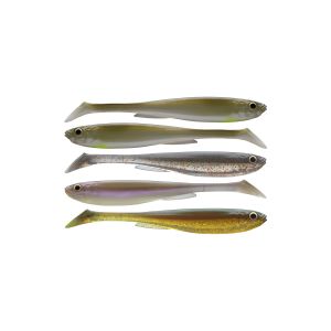 DAIWA PROREX SLIM SHADY NATURE SET, Rubber Fish Range, 7,5cm, 15100-600