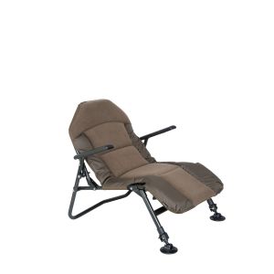 DAIWA Folding Chair with Armrests, 55x32x87cm, brown, 18702-150