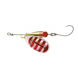 CORMORAN Bullet Single, Spinner With Single Hook, silver-red, 50-85031