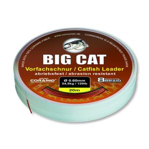 CORMORAN BIG CAT 8-BRAID, braun, Micro Coramid® Waller-Vorfachschnur  _78-02063-00