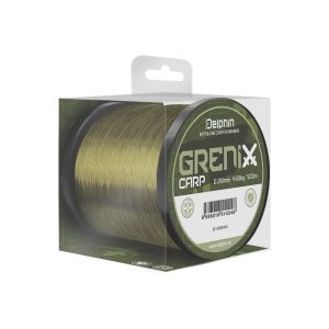 DELPHIN GRENIX Carp, 500m, 0,33mm, 7.39kg / 16,29lbs, green, Monofilament carp fishing line, 101004417