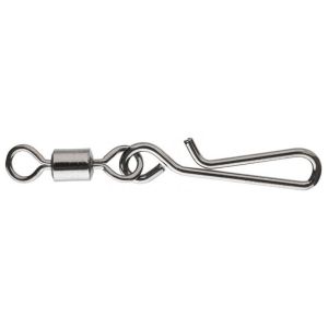 DAIWA Fast Attach Snap, Swivel With Clip Carabiner, steel-gray