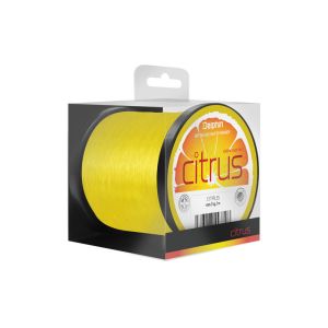 DELPHIN CITRUS, 1100m, 0,35mm, 8.6kg / 18,96lbs, yellow, Monofilament carp fishing line, 101001329