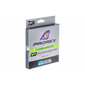 DAIWA Prorex Fluorocarbon Super Soft, 17m, 0,55mm, 16.4kg / 36,16lbs, transparent, Leader Fishing Line, 12995-055