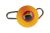 DAIWA PROREX FLEXI JIG-SYSTEM TG HEAD, Jig Head With 3d Eyes, orange, 15412-209