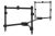 DAIWA BLACK WIDOW LOW LEVEL 3, Rod stand, 4-legged, for 3 rods, 88x31x27cm, 18705-200